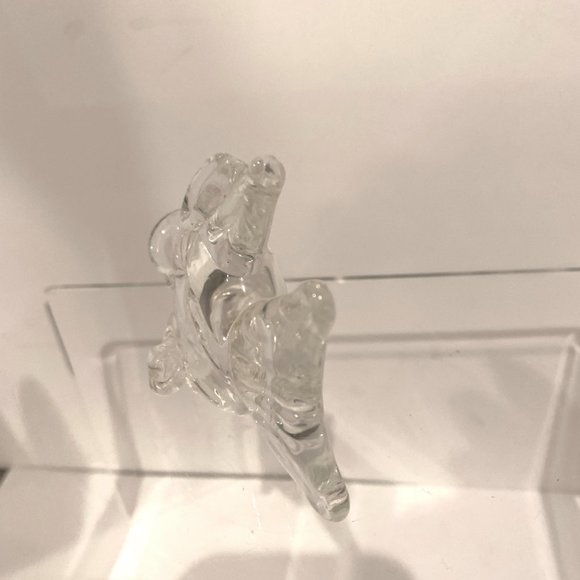 Garcia Art Glass Clear Fish Paperweight Big Lips Figurine - Picture 2 of 5